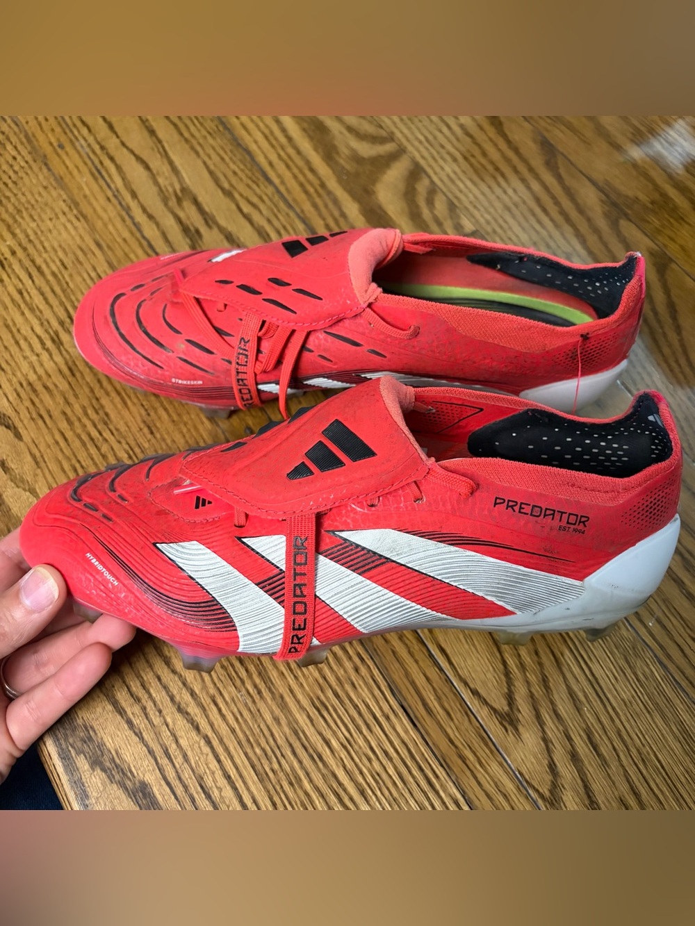 adidas Predator Soccer Cleats in Red and White size 7 men’s